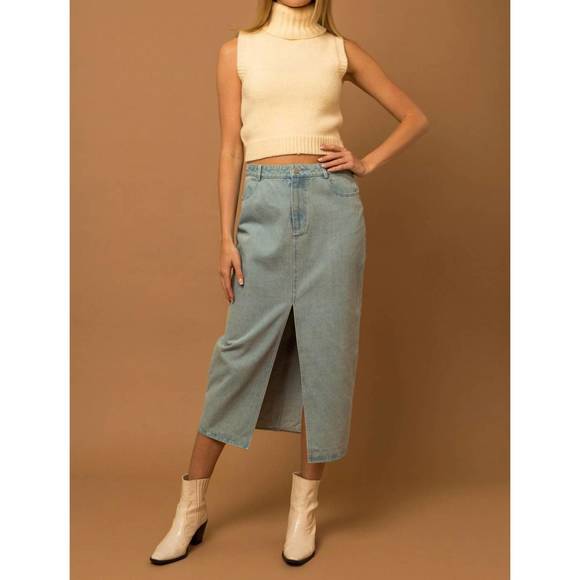 NEW GILLI lola skirt in denim - Picture 4 of 6